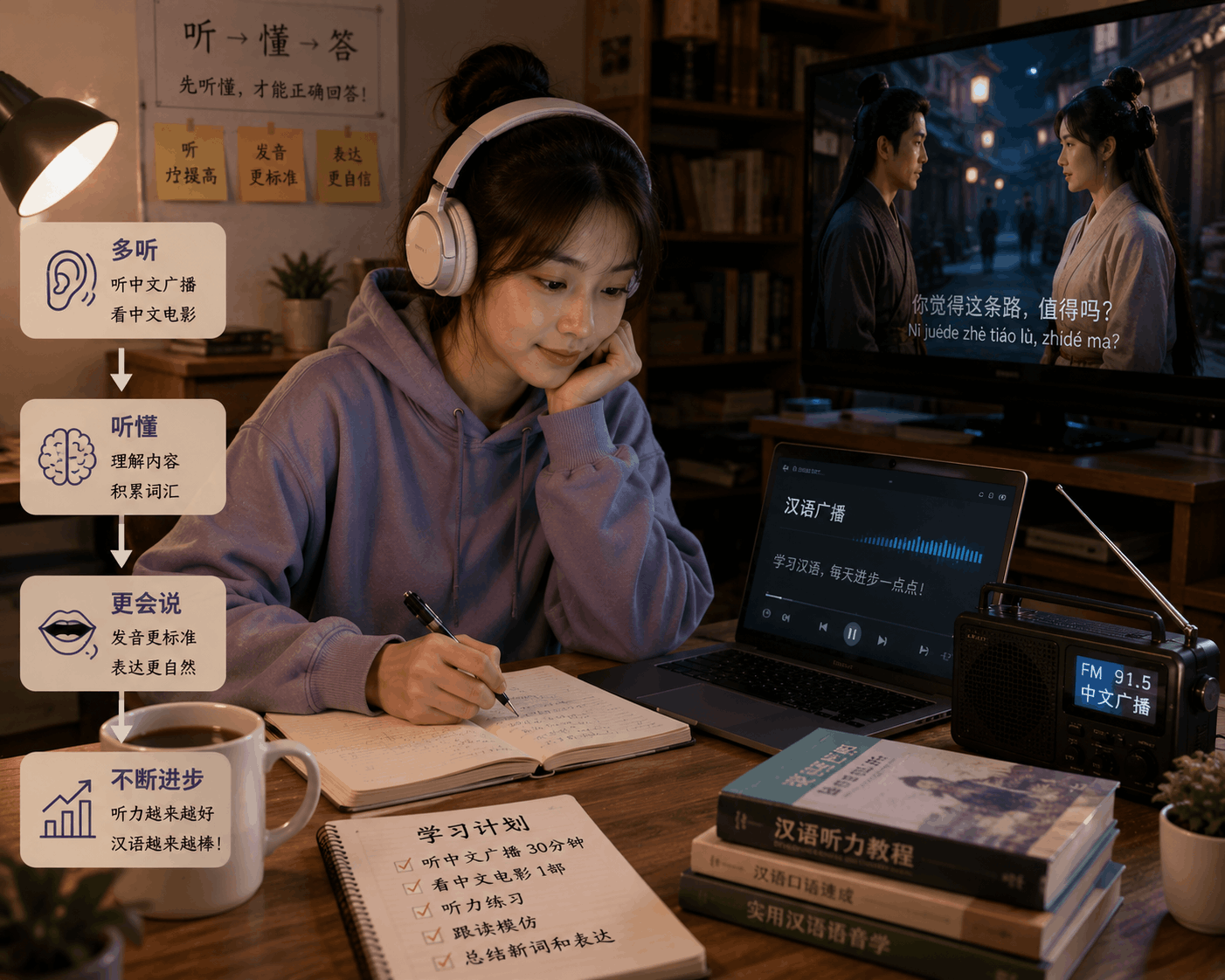 Listening is more important than speaking when learning Chinese