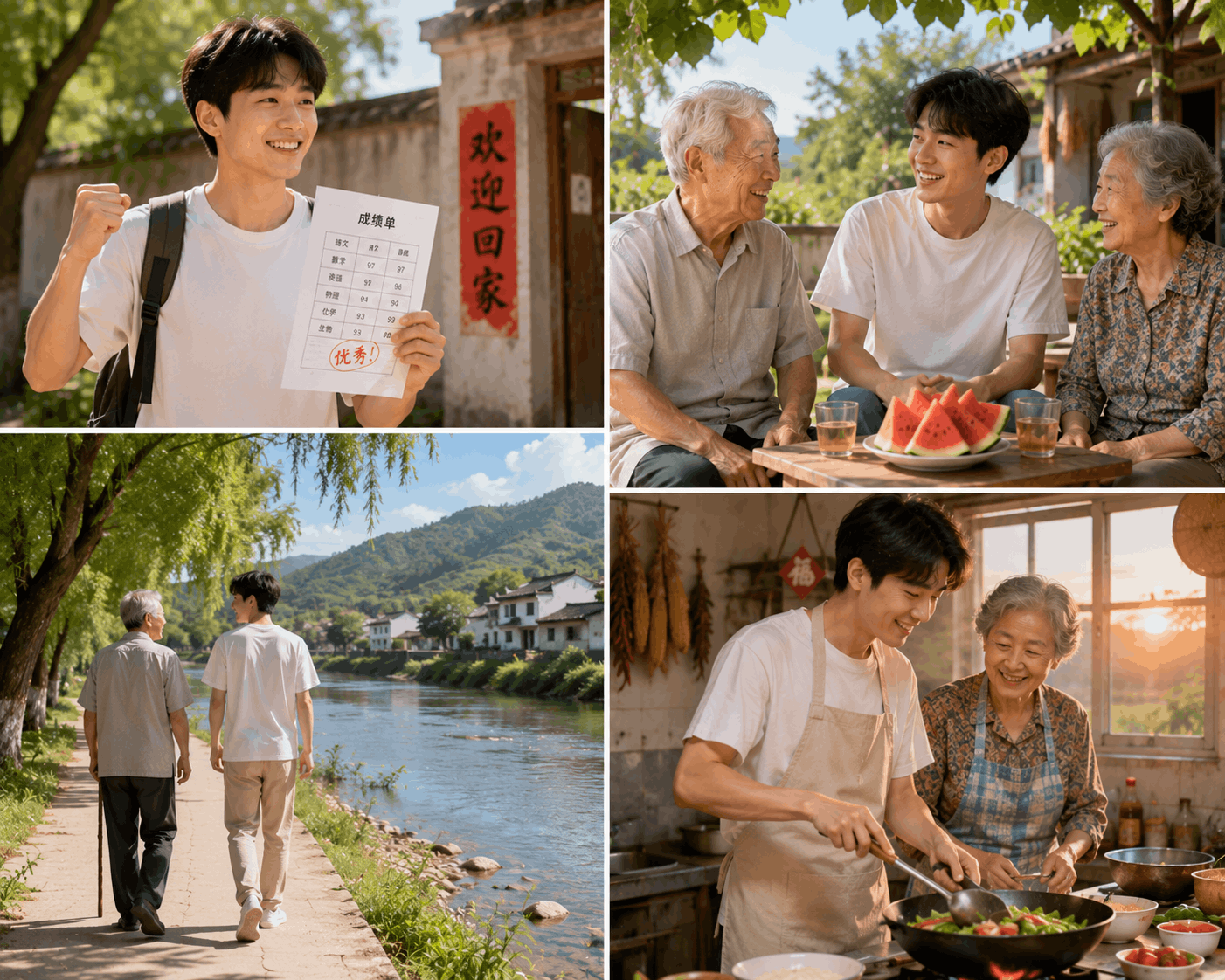 Xiao Ming's Happy Summer Vacation After Exams