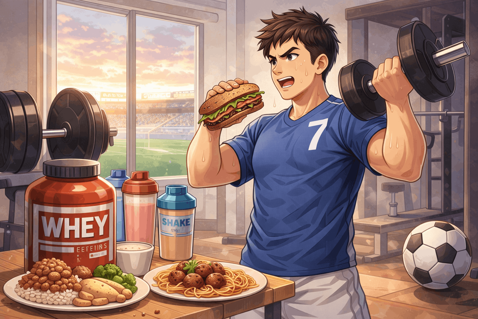 I Want to Gain Weight and Exercise Daily to Win the Next Match