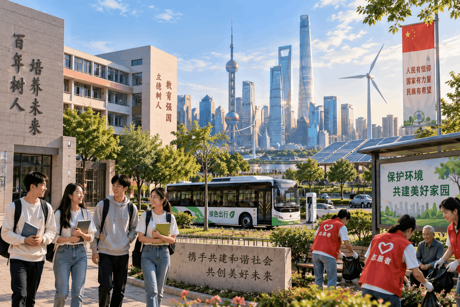 Progreso de China y armonía social